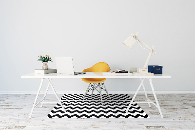 Tapis de chaise de bureau Zigzag