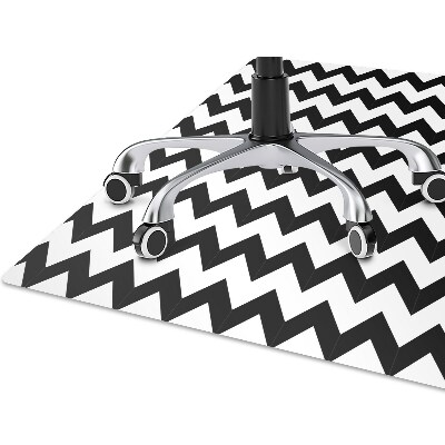 Tapis de chaise de bureau Zigzag