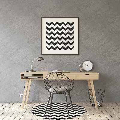 Tapis de chaise de bureau Zigzag