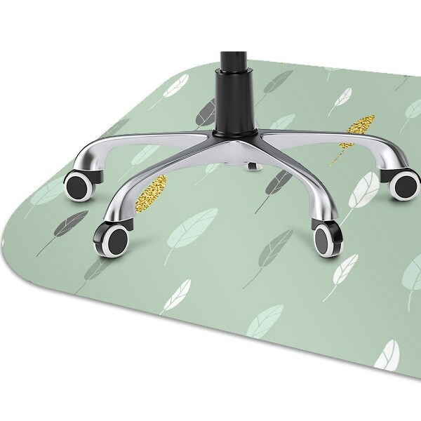 Tapis de chaise de bureau Feuilles