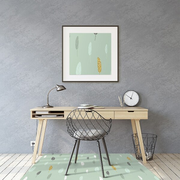 Tapis de chaise de bureau Feuilles