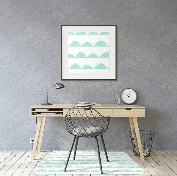 Tapis de chaise Rangées de menthe