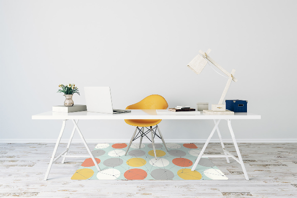 Tapis fauteuil bureau do biura Modèle géométrique