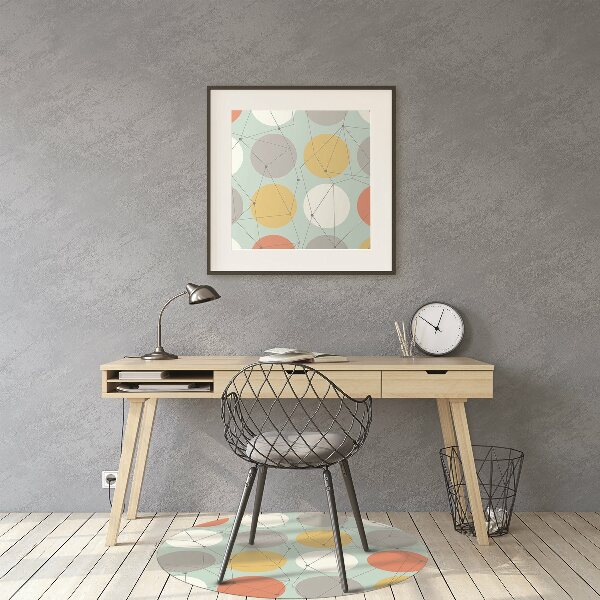 Tapis fauteuil bureau do biura Modèle géométrique