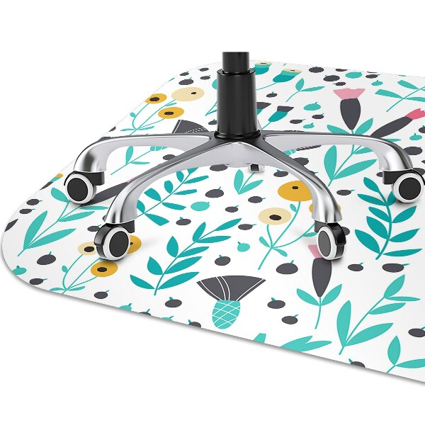 Tapis de chaise Fleurs scandinaves