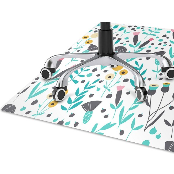Tapis de chaise Fleurs scandinaves