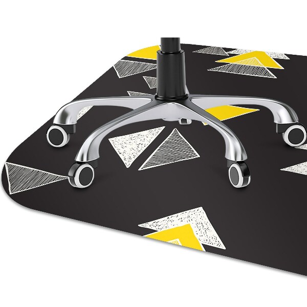 Tapis fauteuil bureau do biura Triangles dessinés