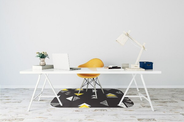 Tapis fauteuil bureau do biura Triangles dessinés