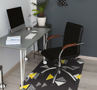 Tapis fauteuil bureau do biura Triangles dessinés