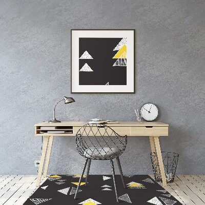 Tapis fauteuil bureau do biura Triangles dessinés