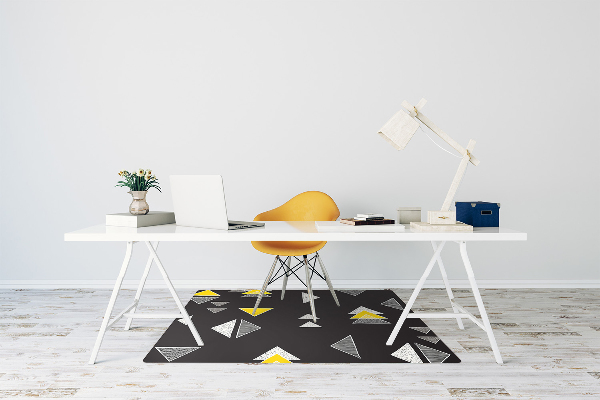 Tapis fauteuil bureau do biura Triangles dessinés