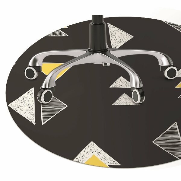 Tapis fauteuil bureau do biura Triangles dessinés