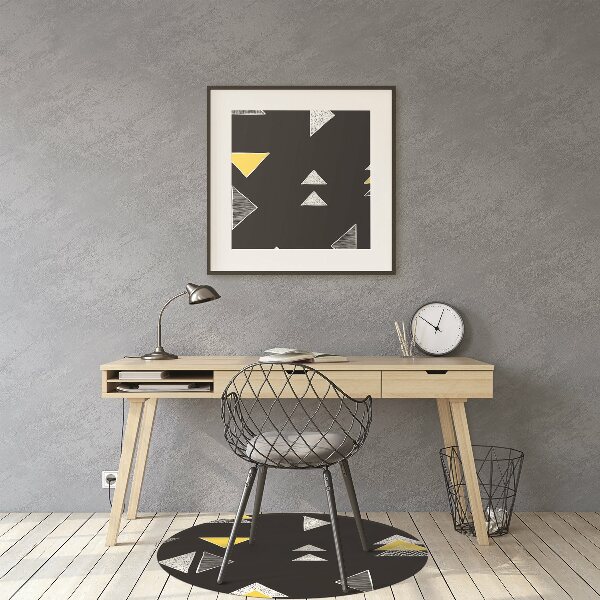 Tapis fauteuil bureau do biura Triangles dessinés