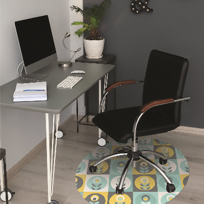 Tapis bureau Motif floral