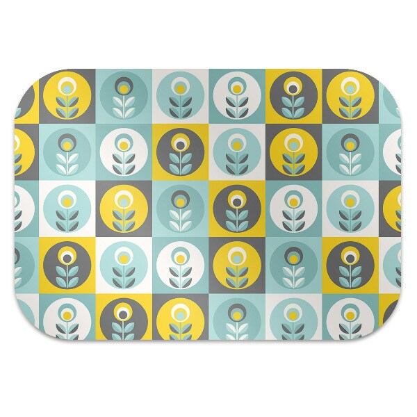 Tapis bureau Motif floral
