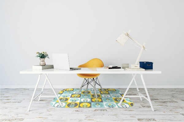 Tapis bureau Motif floral
