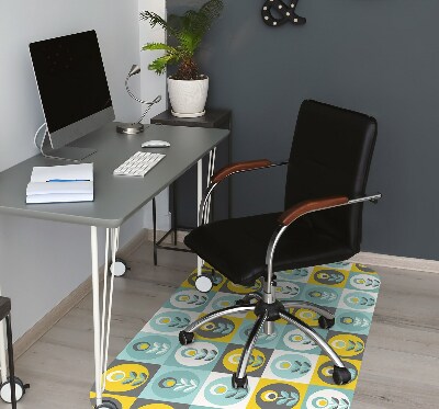 Tapis bureau Motif floral