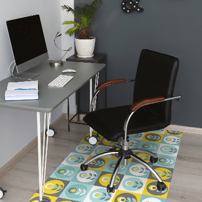 Tapis bureau Motif floral