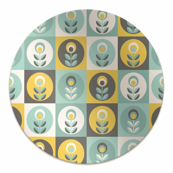 Tapis bureau Motif floral