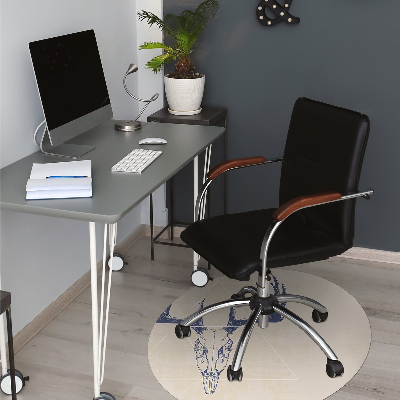 Tapis de chaise de bureau Crâne de cerf