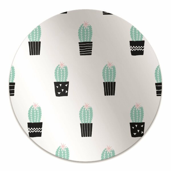 Tapis de chaise de bureau Cactus