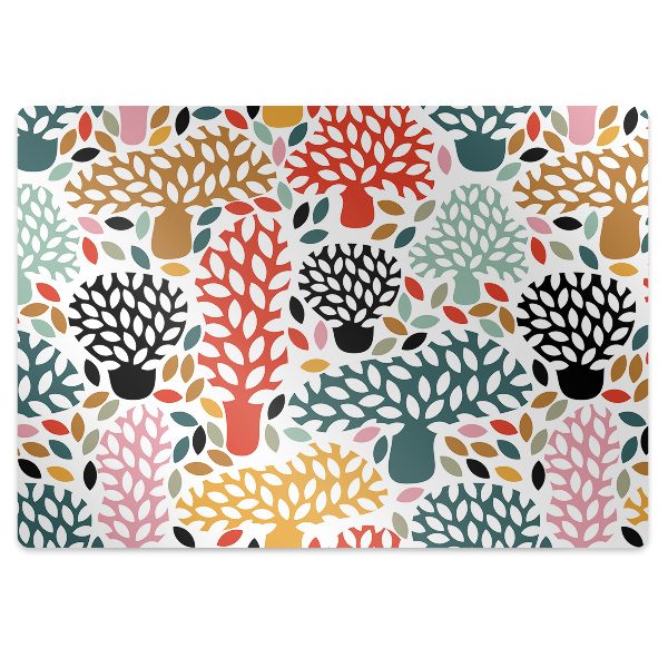 Tapis bureau Doodle des arbres