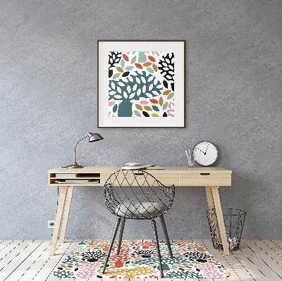 Tapis bureau Doodle des arbres