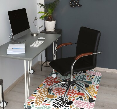 Tapis bureau Doodle des arbres