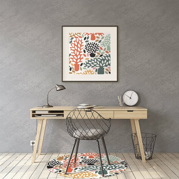 Tapis bureau Doodle des arbres