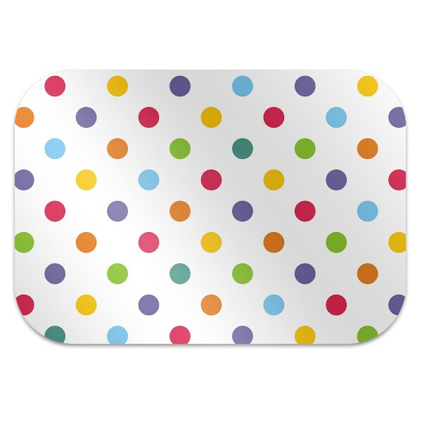Tapis de chaise de bureau Points colorés
