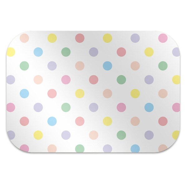Tapis de chaise de bureau Points colorés