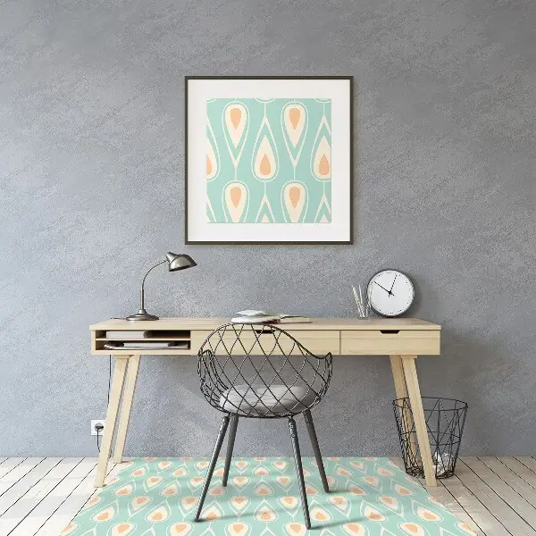 Tapis pour chaise de bureau Modèle rétro