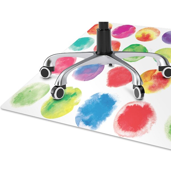 Tapis de chaise de bureau Points peints