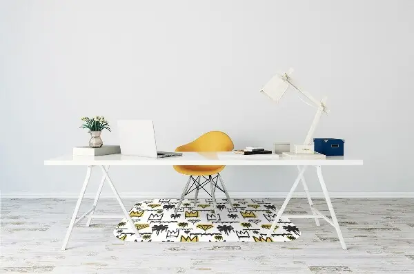 Tapis de chaise de bureau Couronne des graffitis