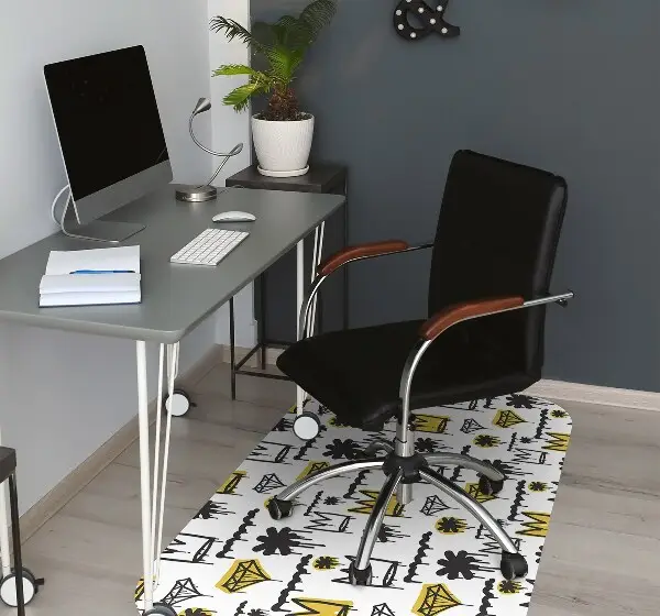 Tapis de chaise de bureau Couronne des graffitis