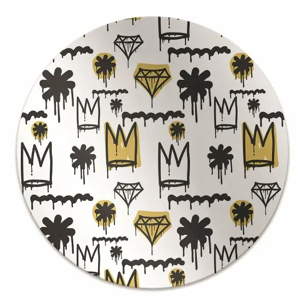 Tapis de chaise de bureau Couronne des graffitis