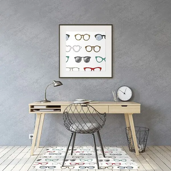 Tapis bureau Lunettes rétro