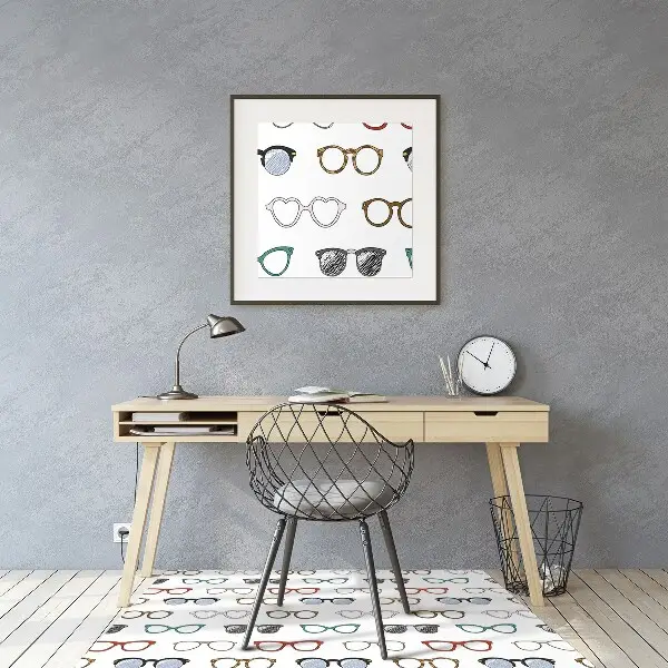 Tapis bureau Lunettes rétro
