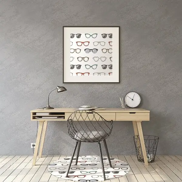 Tapis bureau Lunettes rétro