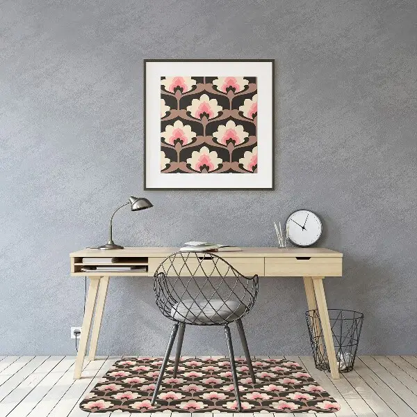 Tapis bureau Motif floral