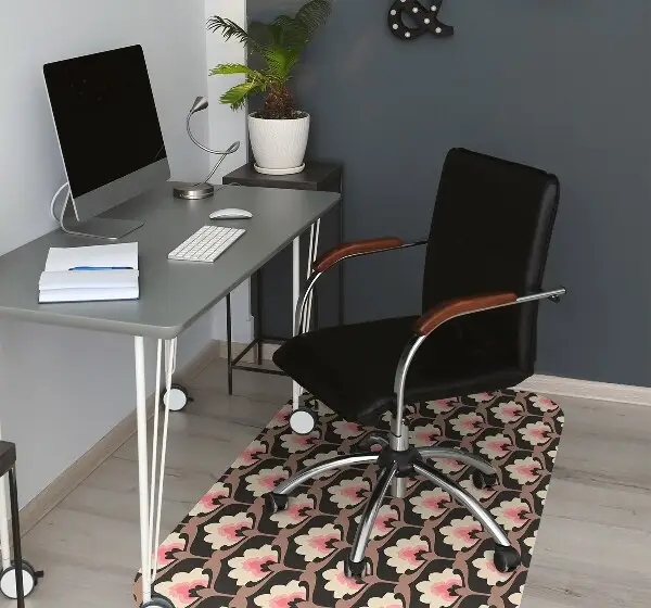 Tapis bureau Motif floral