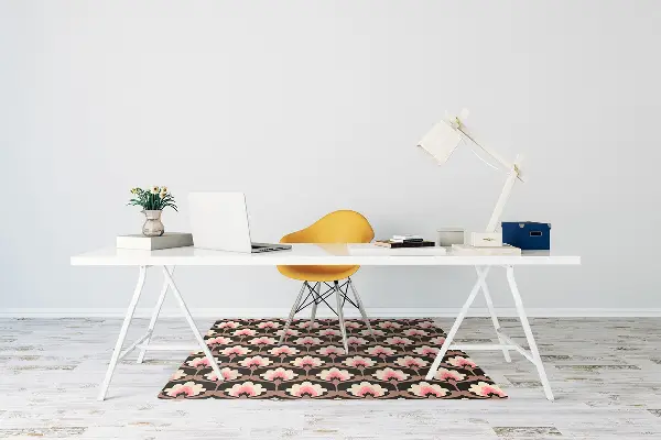 Tapis bureau Motif floral