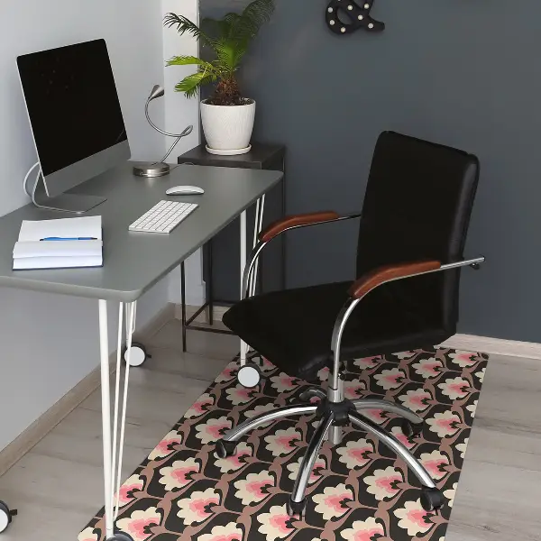 Tapis bureau Motif floral
