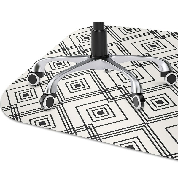 Tapis protection sol Illusion géométrique