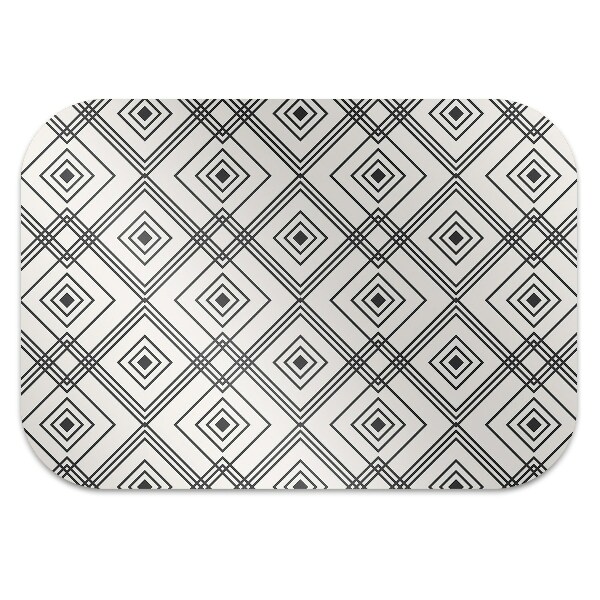 Tapis protection sol Illusion géométrique