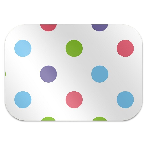 Tapis de chaise de bureau Points colorés