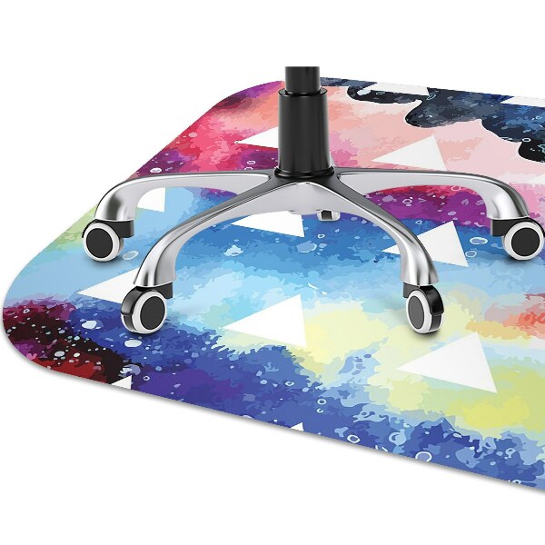 Tapis pour chaise de bureau Triangles cosmiques
