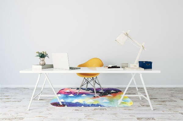 Tapis pour chaise de bureau Triangles cosmiques