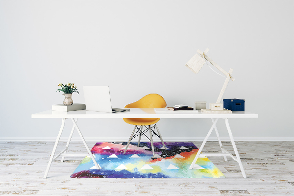 Tapis pour chaise de bureau Triangles cosmiques