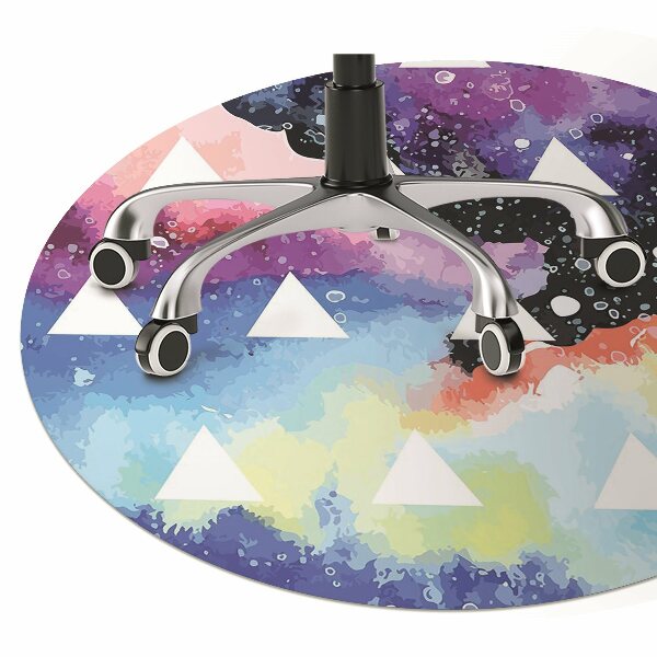 Tapis pour chaise de bureau Triangles cosmiques